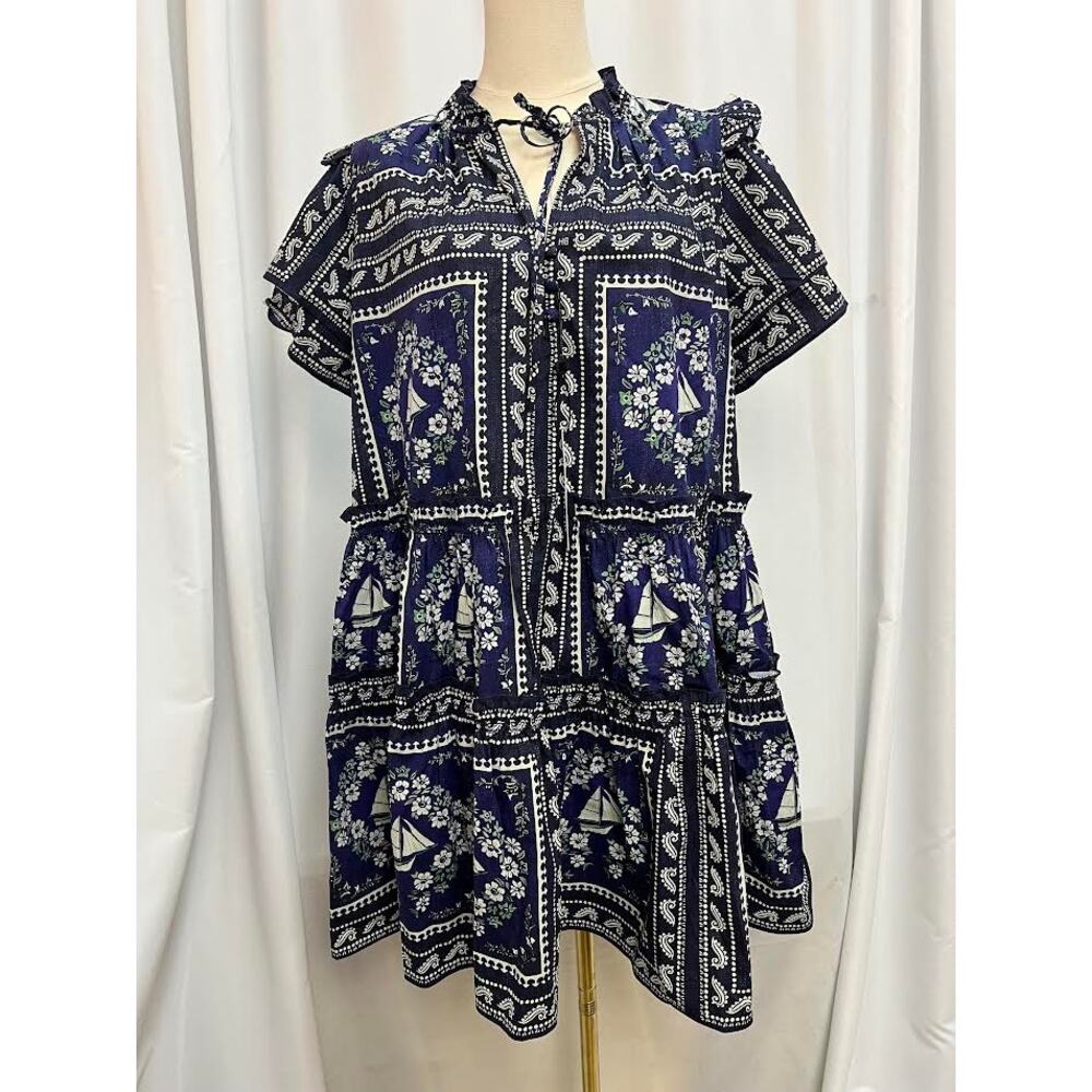 NWT!‎ Hunter Bell Merritt Dress Bon voyage Medium